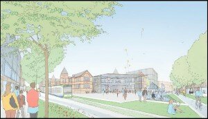 An artist's impression of the London Cancer Hub development.